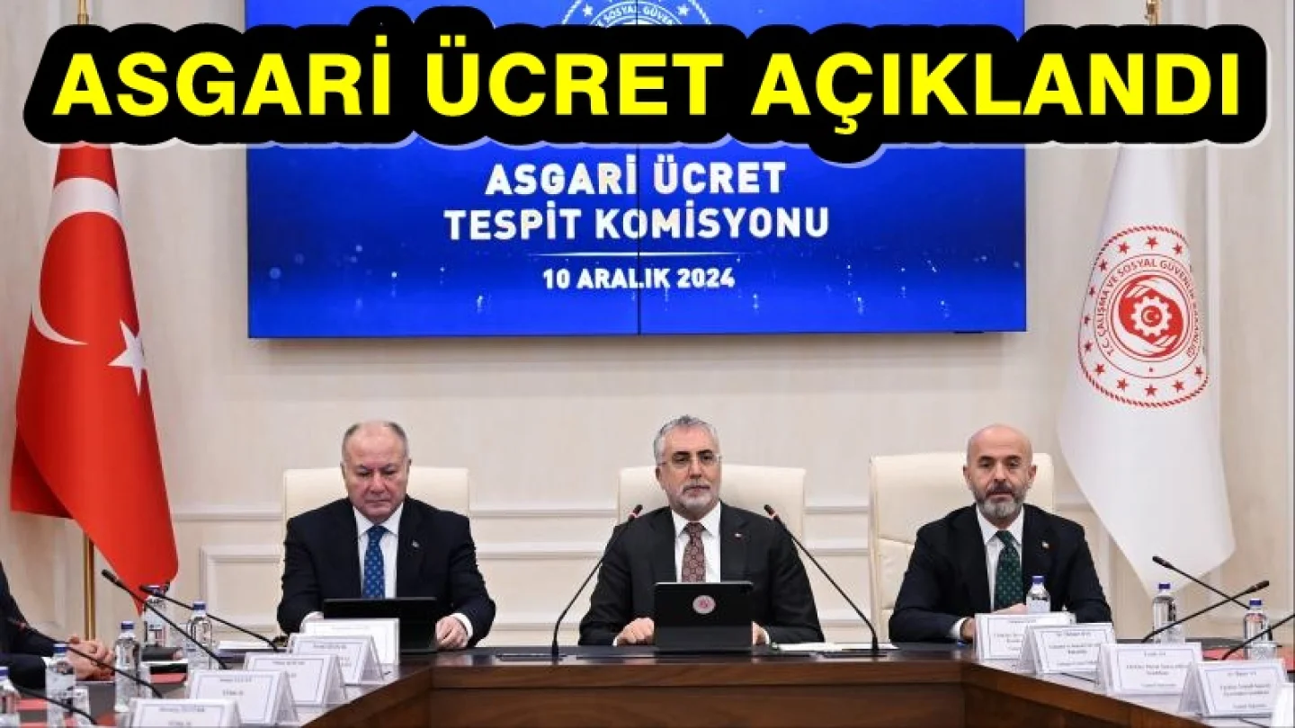 Asgari Ücret Açıklandı Vedat Işıkhan Duyurdu!